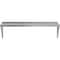 Amgood 18 in. x 48 in. Stainless Steel Wall Shelf With Squared Edge AMG WS-SQ-1848 - alternate 3